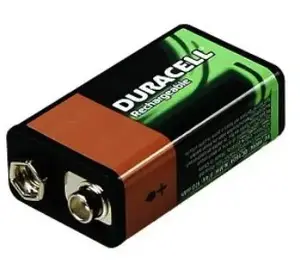 Rechargeable 9V Battery Duracell BUN0054A NiMH 3-pack