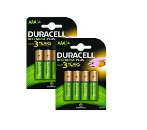 Rechargeable AAA NiMH batteries Duracell BUN0062A — 8 pack, AAA, Nickel‑Metal Hydride