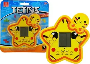 Elektroniskā kabatas spēle LEAN Sport Tetris (modelis 3997) — dzeltena «zvaigzne»