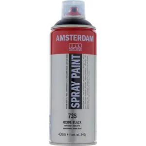 Artequipment Amsterdam водно-дисперсная краска-спрей Black 400 мл