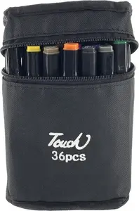Markers set LEANToys Touch PRO 36 pcs — alcohol-based markers, carrying bag included