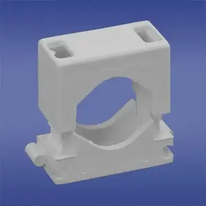 Cable organizer mounting clip ELEKTROPLAST model 12.6 white, pack of 50