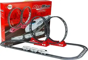 Lean Sport Racing Track Two Loops 126 cm - Toy Train Track by LEAN Sport