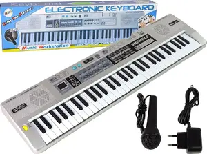 Клавиатура LEANToys MQ-6110 — 61 клавиша электронное органо с микрофоном, модель 14616