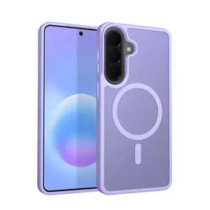 Crong Hybrid Matte Magnetic MagSafe vāciņš Samsung Galaxy A57 — lavandas caurspīdīgs, TPU+PC, priekš 6.7" ekrāna