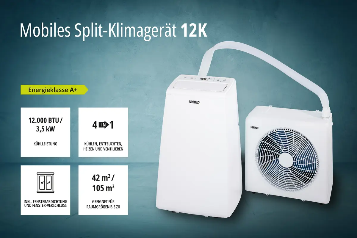Unold Esge 86340 портативный split кондиционер 12 000 BTU/h Photo 4