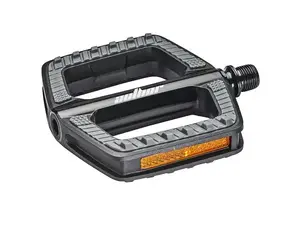 Flat Bicycle Pedal AUTHOR APD-F17 ALLOY NonSlip (black) — alloy construction, non-slip surface