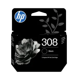 Tintes kasete HP 308 Black Original — pigmenta melna, standarta ietilpība, viena iepakojuma, 160 lapas