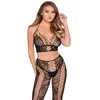 Leg Avenue Net & Lace кроп-топ и колготки — One Size Photo 3