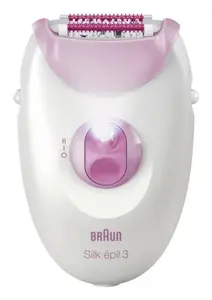 Epilators BRAUN Silk-epil 3-000 ar 20 pincetēm, rozā
