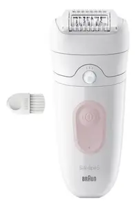 Эпилятор BRAUN Silk‑epil 5 SE5‑000 — водонепроницаемый, аккумуляторный, бело‑розовый