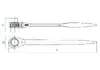 King Tony ratcheting box wrench 24x30 mm 402 mm Photo 2