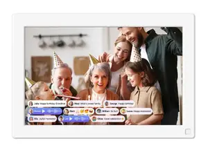 Digital Photo Frame InLine LIVE 10" White FF1001SA-WE01 — digital photo display with slideshow support