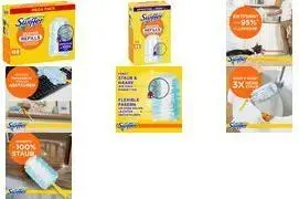 Disposable Swiffer Staubmagnet Cloths refill pack 18 sheets – captures dust, dirt and hair