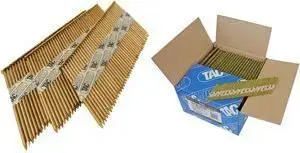 TACWISE lentveida naglas 3.1 x 65 mm ekstra cinkotas, D‑galva, rievots kāts, papīra lentā, 2 200 gab. (MPN 1120)