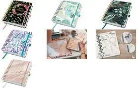 sigel BuJo Buchkalender Jolie "Glittery Joy" JP205 — daily planner, page size 168 x 210 mm, 1 day on 2 pages