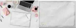 sigel Schreibunterlage Jolie "Glittery Joy" A3 paper desk pad, 30 sheets, 80 g/m², blank with printed motif (JS105)