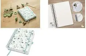 Spirāles klade sigel Jolie Inspire JN656, A5 blanko, 120 g/m² balts papīrs, cietais vāks