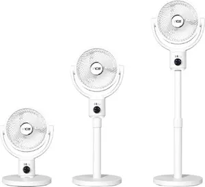 INCA Stand Fan IAF-01B with Rechargeable Battery, BLDC Motor, 5 Speed Levels, LED, White