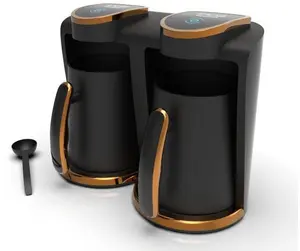 INCA Turbo Wonder Serie Touch-Control Duo coffee machine IKM-012, touch control, dual-cup function, black