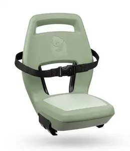 Детское велосипедное кресло Elibas QIBBEL JUNIOR 6+ Sage Green – крепление на багажник, грузоподъёмность 35 кг