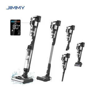 Беспроводной пылесос-моющий Jimmy PW11 Pro Max-B — 460 Вт, 21.6 В, 4600 мAh, 40–80 мин работы, влажная уборка, 0.45 л пылеёмкость, чёрно/серебристый