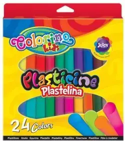 Modeling clay set colorino — 20 colors + 2 neon + silver & gold
