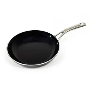 Frying Pan Berndes CLASSIC PANNA 24 cm — Recycled Aluminum, Quartz Nonstick (b.nature), Induction Compatible