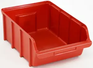 raaco Sichtlagerkasten 106733 — sarkans plastmasas uzglabāšanas kastīte, 1 gab.