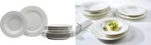 Porcelain dinnerware set Ritzenhoff & Breker SOFIA, 12-piece, white, dishwasher- and microwave-safe