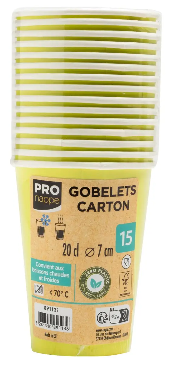 PROnappe Papīra krūze 0,2 l kiwigrün Photo 3