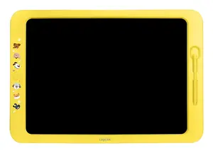 LCD Writing and Drawing Tablet LOGILINK AA0183 19-inch, yellow, erasable with button, reusable, lock switch
