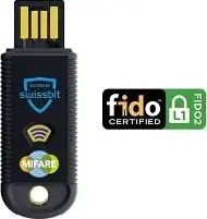 Security Key SWISSBIT iShield Key 1.1 FIDO2 MIFARE USB-A, hardware authenticator
