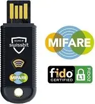 SWISSBIT iShield Key 1.1 Pro MIFARE USB-A — secure authentication token, MIFARE support
