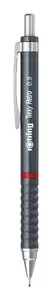 Mechanical Pencil Refill rotring Tikky Retro 0.5 mm, rigid metal sleeve, rubberised wavy grip – single piece