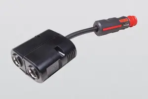Pro Car twin socket coupling Zwillingskupplung max. 16 A for 12 V / 24 V (MPN 67652010)