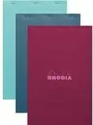 RHODIA Notepad No. 19 DIN A4+ Ruled, Head-Bound, 80 g/m² Paper – Pack of 5 (19100C)