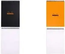RHODIA Spiral notebook No. 18 — A4 dotted, black, head-bound, 80 g/m², 80 sheets