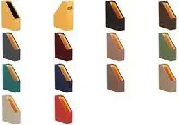 Mape-stends RHODIA RHODIARAMA DIN A4, bēšs ārpuse no Itālijas mākslīgās ādas, oranža iekšpuse, modelis 318835C