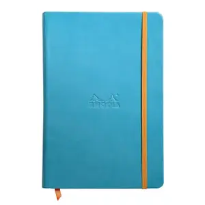 Notebook RHODIA RHODIARAMA A5 lined, turquoise hard faux-leather cover, 96 sheets (118747C)