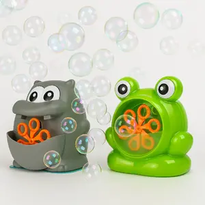 Burbuļu mašīna Koala G2495 Frog & Hippo — bateriju darbināms bērnu burbuļu ģenerators (nejaušs krāsojums)