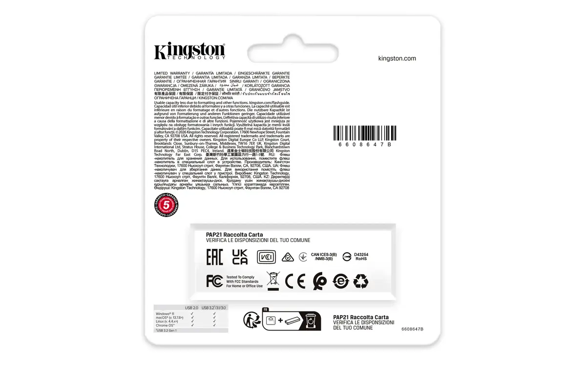 KINGSTON DataTraveler Exodia 512 ГБ USB 3.2 Gen 1 Photo 6