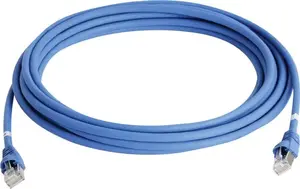 Network cable Telegärtner L00003A0049 Cat7 S/FTP (S-STP) RJ45–RJ45, 5 m, blue