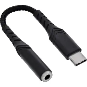 Аудиоконвертер InLine 33054E USB-C — 3,5 мм с встроенным ЦАП и кабелем 15 см