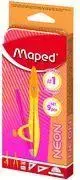 Komplekts Maped STUDY NEON 9 daļas, 1 cirkulē ar adaptera gredzenu un 1 cirkulē bez gredzena