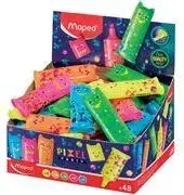 Текстовыделитель Maped Mini PIXEL PARTY 48 шт., мини‑формат, клиновидный наконечник