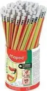Pencil Maped KIDY learn HB with eraser, triangular, 2.2 mm lead, break-resistant — single piece