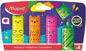 Marķieri Maped KAWAII MINI komplekts 4