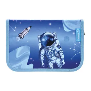 Pencil Case HERLITZ Schüleretui Cosmic Explorer — 31-piece, Polyester, Blue/Light Blue
