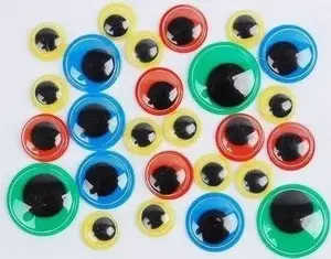FANDY movable neon eyes MIX – decorative craft embellishments, assorted neon colors